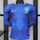 Brazil Away 2025 Long Sleeve Player Jersey