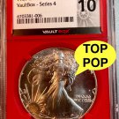 1987 American Silver Eagle MS70 NGCx MS10 TOP POP Vault Box Red