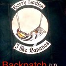 LOT 3 pcs: *GAY* Themed Embroidered Lg Back Patch Banana Hammock Sorry Ladies