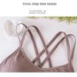 Women Cross Strap Sports Bra Top Women Push Up Sport Bra Yoga Gym Shockproof