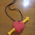 Arrow heart necklace
