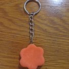 Small orange flower keychain