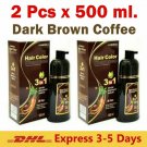 2x Meidu Hair Color Shampoo Fast Change Hair Color 5 Minutes Dark