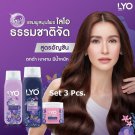 Set 3 LYO Butterfly Pea Herbal Shampoo Conditioner Treatment Nourish