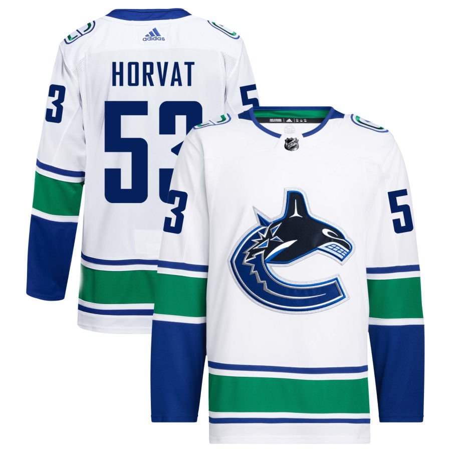 Vancouver Canucks 53 Bo Horvat White Away Authentic Pro Jersey