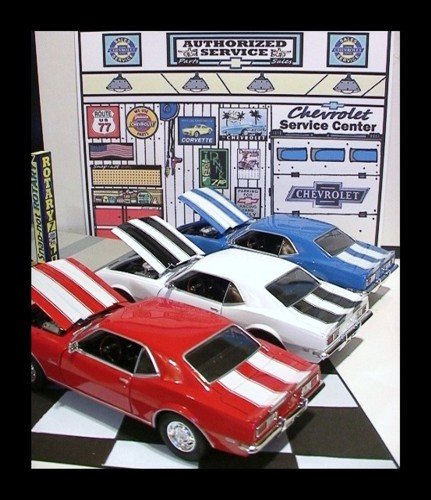 1968 CHEVY CAMARO Z-28 GARAGE W/ ELECTRIC CAR LIFT & 3 CARS++