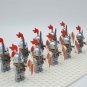 Kingdoms Castle Red Lion Knights 10pcs Minifigures Building Toy