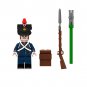 Napoleonic Wars French Artillery and Russian Artillery Army 8pcs Minifigures Toy