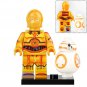 Star Wars Droid C-3PO and BB-8 Minifigures Building Toy
