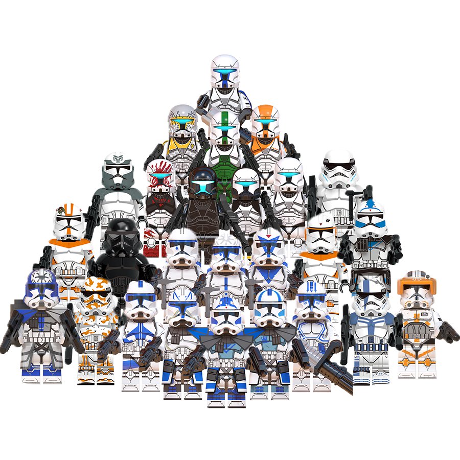 Star Wars 501st Legion Clone Commando Stormtrooper Commander 26pcs Minifigures
