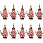 Bordered Red Banner The Qing Dynasty Soldiers 10pcs Minifigures Building Toy