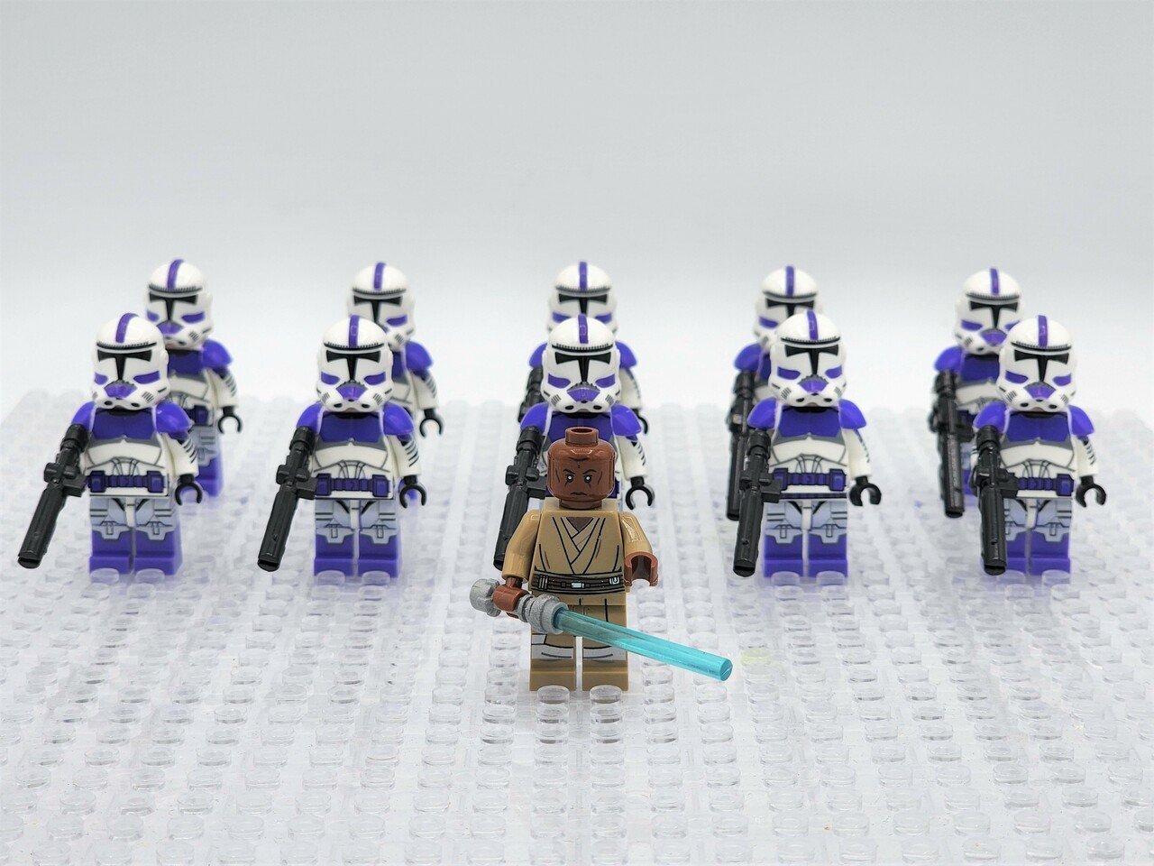 The 187th Legion Star Wars Jedi Mace Windu Attack Battalion 11pcs ...