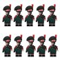 Napoleonic Wars The British Highlander Bagpiper 10pcs Minifigures Bricks Toys