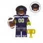 Rugby Players NFL Super Bowl Saints Titans Falcons Bengals 8pcs Minifigures Toy