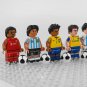 FIFA Football Players Messi Ronaldo Mbappe Pele Maradona 8pcs Minifigures Toy