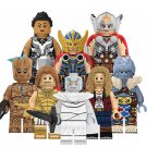 Marvel Thor Love and Thunder Zeus Gorr Mighty Thor Valkyrie 8pcs Minifigures Toy