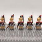 French Dragoons Cavalry French Army Soldiers Napoleonic Wars 5pcs Minifigure Toy