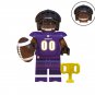Football Player Ravens NFL Super Bowl Rugby Players Minifigures Bricks Toys