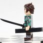 Demon Slayer Kamado Tanjiro Checkered Suit Minifigure Bricks Toys
