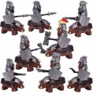 The Hobbit Battle Dwarf Warriors riding Boar Mount 16pcs Minifigures Bricks Toy
