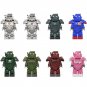 Fallout T60 Powered Combat Armor Infantry T60 Mech Soldier 8pcs Minifigure Toys