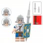 Roman Legion Cornicen Heavy Soldiers Blue Outfit 12pcs Minifigures Bricks Toy