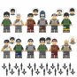 Naruto Shinobi Villages Might Guy Kisame Uchiha 12pcs Minifigures Building Toys