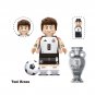 Soccer Star De Bruyne Lewandowski Barella Bellingham 10pcs Minifigure Bricks Toy