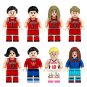 Slam Dunk Female Basketball Player Shohoku Assembly 8pcs Minifigures Blocks Toy