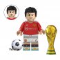 Football World Cup Super Star Ibrahimovic Zidane Messi Mbappe 8pcs Minifigures