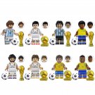 Football World Cup Real Madrid CF Pele Modric Neymar Haaland 8pcs Minifigures