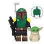 Star Wars Ahsoka Mandalorian Boba Fett Grogu Airborne Trooper 8pcs Minifigures