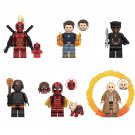 Deadpool Ladypool Kidpool Cassandra Nova Human Torch Blade 6pcs Minifigures Toys