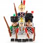 Napoleonic Wars Spanish Italian Swiss Dutch Army Soldiers 4pcs Minifigures Toys
