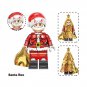 8Pcs 2024 Christmas Theme Grinch Jack Sally Santa Rex Elf Minifigures Bricks Toy