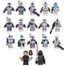 501st Legion Anakin Appo Rex Airborne Clone troopers Star Wars 17pcs Minifigures