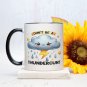 Don't Be a Thundercunt 11oz or 15oz Ceramic Coffee Mug | Cloud with Thunderbolt | Gift for Friends
