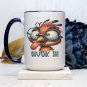 Cluck It 11oz or 15oz Ceramic Coffee Mug | Funny Chicken with Glasses Mug | Animal Lover Gift Idea