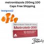 Metro Lab metronidazole 200mg 100 Caps Free Shipping