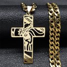 Necklace for Men Stainless Steel Gold Plated Pendant Necklaces Jewelry