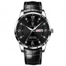 Black Color Watch for men Waterproof Luminous Luxury Leather Casual Wristwatch Black Color Watch for men Waterproof Luminous Luxury Leather Casual Wristwatch