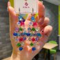 New Colorful Crystal Dangle Drop Earrings for Women Trend Korean Fashion