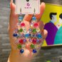 New Colorful Crystal Dangle Drop Earrings for Women Trend Korean Fashion