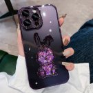 Cute Rabbit Quicksand Glitter Case for iPhone 14 Pro Bear Transparent Camera Protector Cover Cute Rabbit Quicksand Glitter Case for iPhone 14 Pro Bear Transparent Camera Protector Cover