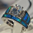 New Design CZ Ring Sets for Women Blue Wedding Cocktail Party Ring Fashion Jewelry