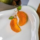 Orange sliced earrings fruit jewelry Summer Earrings Orange Earrings