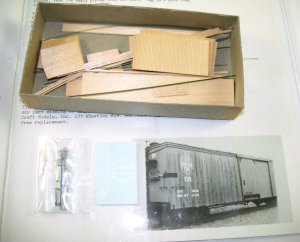 Quality Craft Models  HOn3 Scale  East Broadtop Double Sheathed Box Car Kit  #324|BrassTrainsAndMore