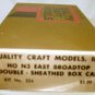Quality Craft Models  HOn3 Scale  East Broadtop Double Sheathed Box Car Kit  #324|BrassTrainsAndMore