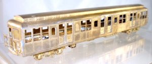 Silver Leaf Rapid Transit Models  HO Brass  Standard Subway Car  Powered|BrassTrainsAndMore