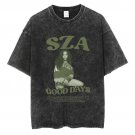 "SZA 11" OVERSIZED T-SHIRT UNISEX BLACK (ACID WASH)